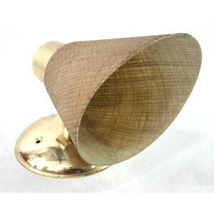 Vintage Mid Century Modern Moe Light Wall Sconce & Fiberglass Shade